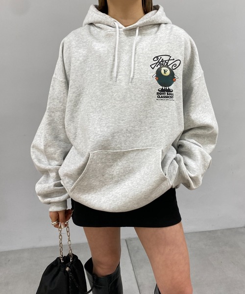 WHO'S WHO gallery（フーズフーギャラリー）の「COOPER FACTビリヤードフォトパーカー（パーカー・レディース・ブラック/アッシュグレー/チャコールグレー・FREE）」の4枚目の写真