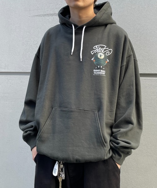 WHO'S WHO gallery（フーズフーギャラリー）の「COOPER FACTビリヤードフォトパーカー（パーカー・レディース・ブラック/アッシュグレー/チャコールグレー・FREE）」の12枚目の写真