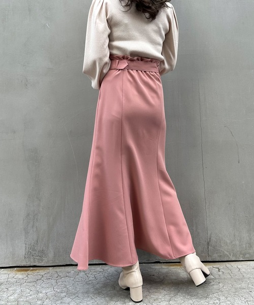 INGNI（イング）の「共ベルト付金ボタンマーメイド／スカート（スカート・レディース・ピンク/ブルー/ブラック/ライトベージュ・FREE）」の15枚目の写真