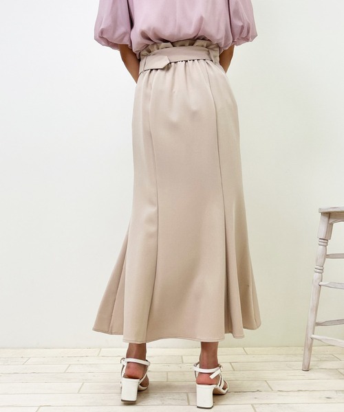 INGNI（イング）の「共ベルト付金ボタンマーメイド／スカート（スカート・レディース・ピンク/ブルー/ブラック/ライトベージュ・FREE）」の21枚目の写真