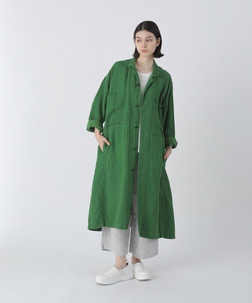 Plantation(プランテーション)の「PAPERダブルクロス/コート / (O)(その他アウター・レディース・グリーン/ブラック/ライトグレー・M size)」の14枚目の写真