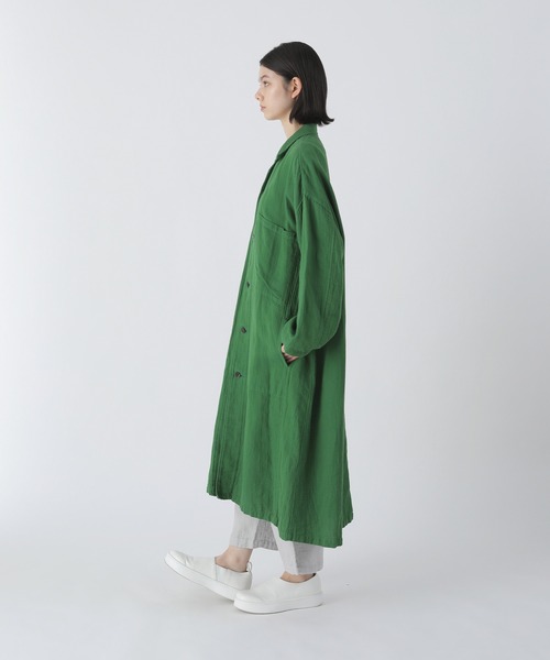 Plantation(プランテーション)の「PAPERダブルクロス/コート / (O)(その他アウター・レディース・グリーン/ブラック/ライトグレー・M size)」の13枚目の写真