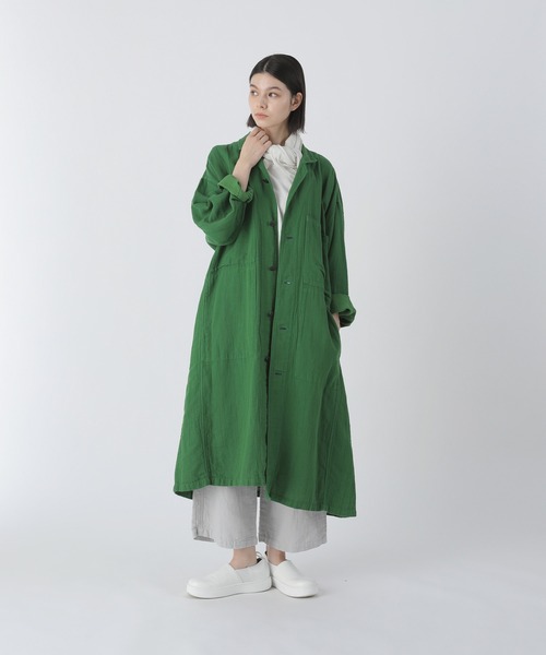 Plantation(プランテーション)の「PAPERダブルクロス/コート / (O)(その他アウター・レディース・グリーン/ブラック/ライトグレー・M size)」の9枚目の写真