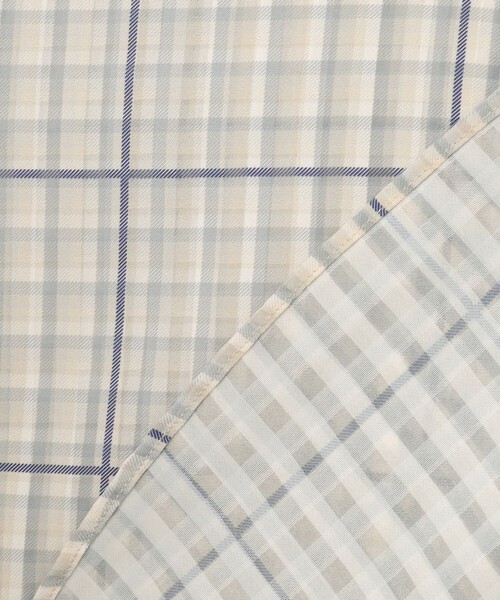 組曲（クミキョク）の「【洗える】シアーチェック ブラウス（シャツ/ブラウス・レディース・イエロー系3/ベージュ系3・3/2）」の22枚目の写真