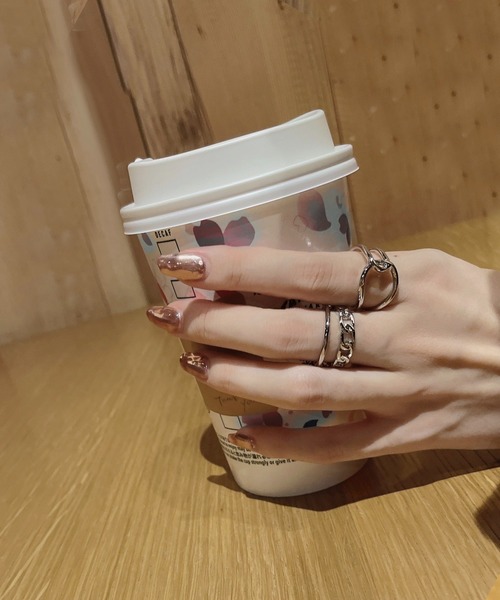 fiere(フィエール)の「5ピースリングセット(リング・レディース・シルバー/ゴールド・FREE)」の15枚目の写真