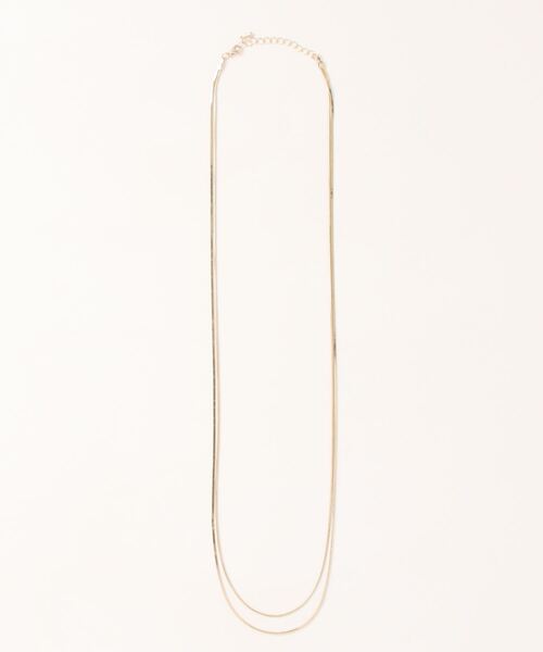 prose verse（プロズヴェール）の「2連レイヤードネックレス（ネックレス・レディース・ゴールド/シルバー・ﾌﾘ-）」の7枚目の写真