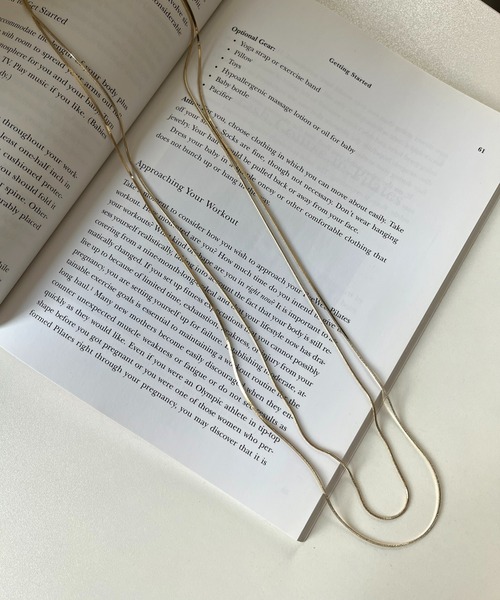 prose verse（プロズヴェール）の「2連レイヤードネックレス（ネックレス・レディース・ゴールド/シルバー・ﾌﾘ-）」の4枚目の写真