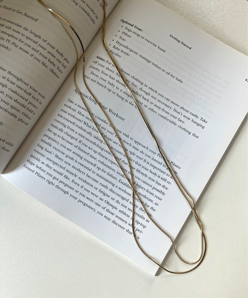 prose verse（プロズヴェール）の「2連レイヤードネックレス（ネックレス・レディース・ゴールド/シルバー・ﾌﾘ-）」の5枚目の写真