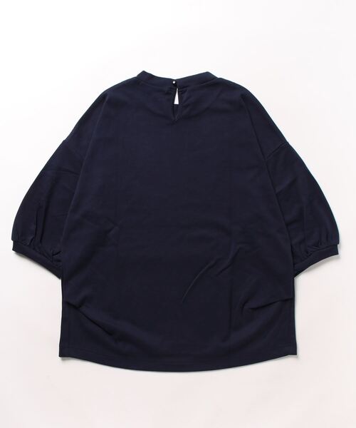 NIMES（ニーム）の「ギャザースリーブカットソー（Tシャツ/カットソー・レディース・オフホワイト/ネイビー/オレンジ/サックスブルー・FREE）」の22枚目の写真