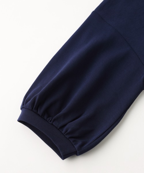 NIMES（ニーム）の「ギャザースリーブカットソー（Tシャツ/カットソー・レディース・オフホワイト/ネイビー/オレンジ/サックスブルー・FREE）」の14枚目の写真