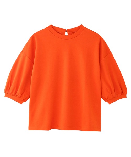 NIMES（ニーム）の「ギャザースリーブカットソー（Tシャツ/カットソー・レディース・オフホワイト/ネイビー/オレンジ/サックスブルー・FREE）」の20枚目の写真