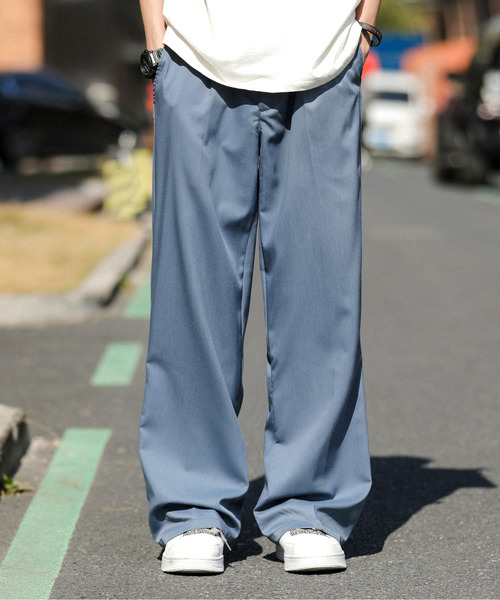 neos(ネオス)の「【neos -addictive design-】ルーズシルエット TR フレア スラックス ワイド パンツ(スラックス・メンズ・モカ/ホワイト/グリーン/ブラック/ブルーグレー・MEDIUM/LARGE/X-LARGE)」の8枚目の写真