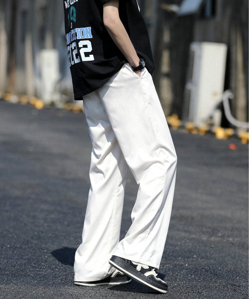 neos(ネオス)の「【neos -addictive design-】ルーズシルエット TR フレア スラックス ワイド パンツ(スラックス・メンズ・モカ/ホワイト/グリーン/ブラック/ブルーグレー・MEDIUM/LARGE/X-LARGE)」の15枚目の写真