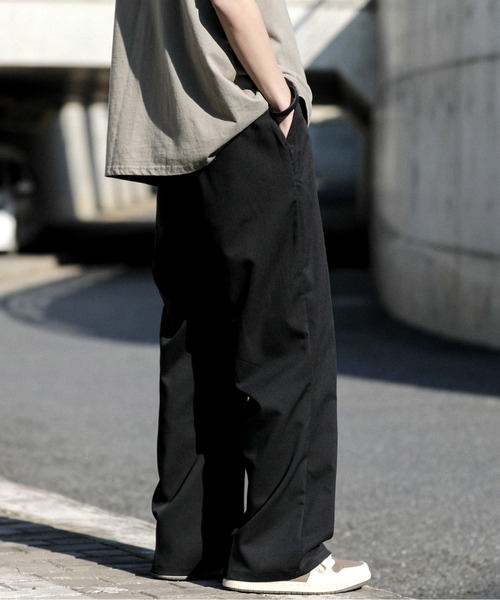 neos(ネオス)の「【neos -addictive design-】ルーズシルエット TR フレア スラックス ワイド パンツ(スラックス・メンズ・モカ/ホワイト/グリーン/ブラック/ブルーグレー・MEDIUM/LARGE/X-LARGE)」の17枚目の写真