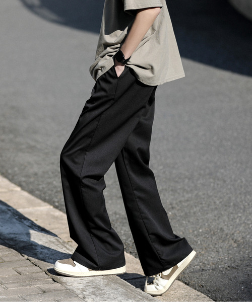 neos(ネオス)の「【neos -addictive design-】ルーズシルエット TR フレア スラックス ワイド パンツ(スラックス・メンズ・モカ/ホワイト/グリーン/ブラック/ブルーグレー・MEDIUM/LARGE/X-LARGE)」の18枚目の写真