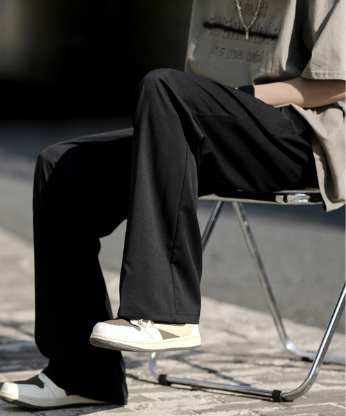 neos(ネオス)の「【neos -addictive design-】ルーズシルエット TR フレア スラックス ワイド パンツ(スラックス・メンズ・モカ/ホワイト/グリーン/ブラック/ブルーグレー・MEDIUM/LARGE/X-LARGE)」の19枚目の写真