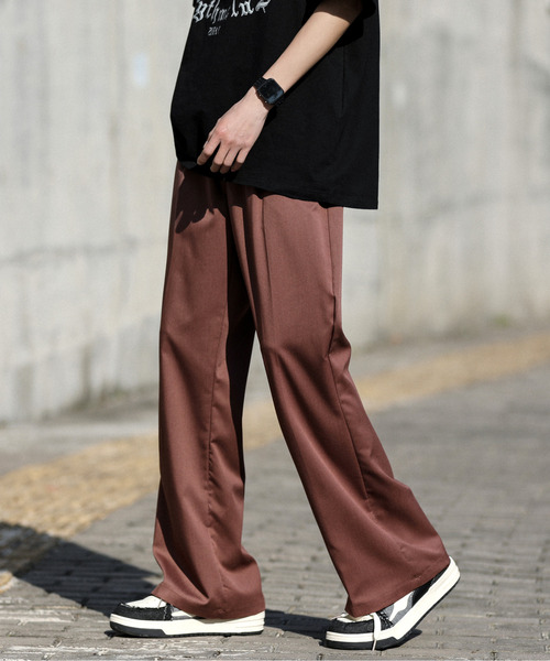 neos(ネオス)の「【neos -addictive design-】ルーズシルエット TR フレア スラックス ワイド パンツ(スラックス・メンズ・モカ/ホワイト/グリーン/ブラック/ブルーグレー・MEDIUM/LARGE/X-LARGE)」の21枚目の写真
