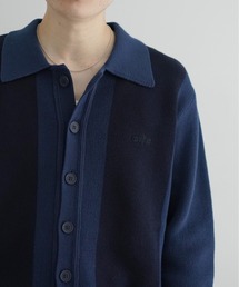 トップス arte antwerp keler stripe cardigan ARTE Antwerp Keler Stripe Cardigan Cardigan Navy Blue