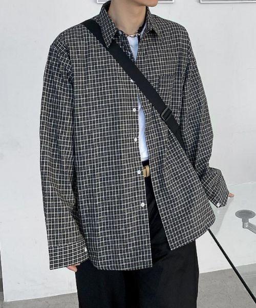 HOLY IN CODE(ホーリーインコード)の「HOLY IN CODE R check cotton over SHIRT(シャツ/ブラウス・メンズ・ブラック・FREE)」の1枚目の写真