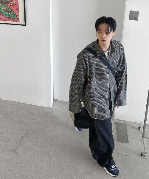 HOLY IN CODE(ホーリーインコード)の「HOLY IN CODE R check cotton over SHIRT(シャツ/ブラウス・メンズ・ブラック・FREE)」の3枚目の写真