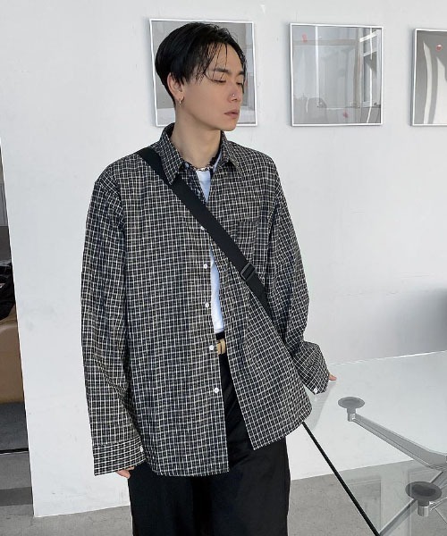 HOLY IN CODE(ホーリーインコード)の「HOLY IN CODE R check cotton over SHIRT(シャツ/ブラウス・メンズ・ブラック・FREE)」の10枚目の写真