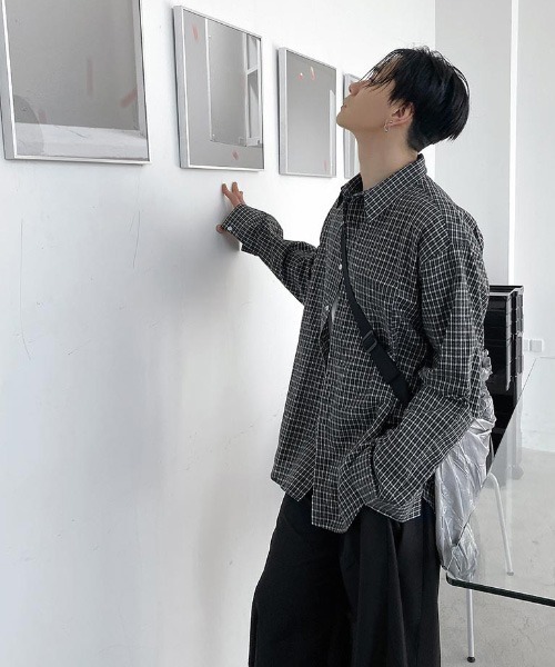 HOLY IN CODE(ホーリーインコード)の「HOLY IN CODE R check cotton over SHIRT(シャツ/ブラウス・メンズ・ブラック・FREE)」の13枚目の写真