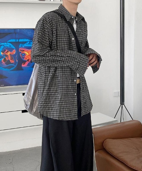 HOLY IN CODE(ホーリーインコード)の「HOLY IN CODE R check cotton over SHIRT(シャツ/ブラウス・メンズ・ブラック・FREE)」の16枚目の写真