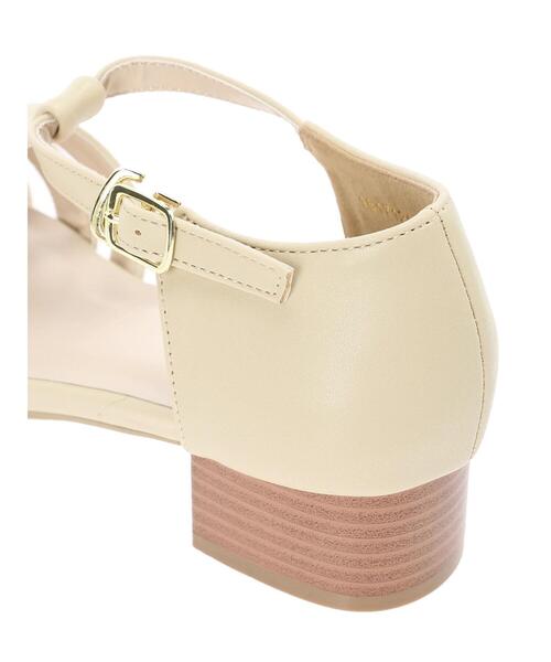 Te chichi TERRASSE（テチチテラス）の「チャンキーヒールグルカサンダル（サンダル・レディース・ブラック/オフホワイト/ベージュ・MEDIUM/LARGE）」の15枚目の写真