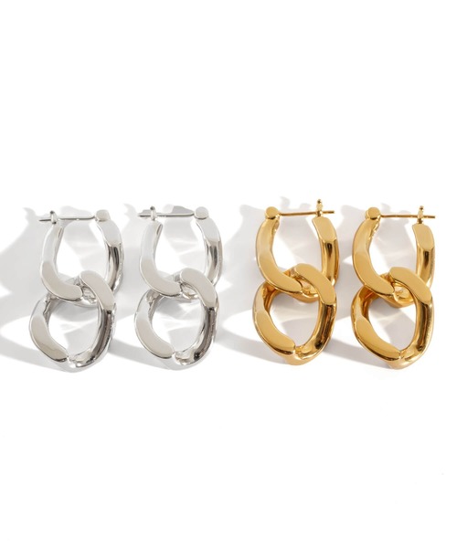 Ops.（オプス）の「ピアス アレルギー対応 ゴールド ピアス シルバー925【NEVIEN ネビア】（ピアス（両耳用）・レディース・シルバー/イエローゴールド/シルバー系その他/ゴールド系その他・ONE SIZE）」の14枚目の写真