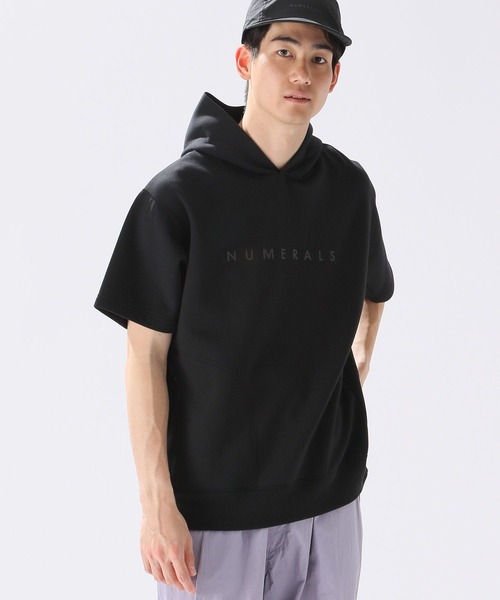 NUMERALS（ヌメラルズ）の「【UNISEX】[NUMERALS]スウェットSSパーカー（Tシャツ/カットソー・メンズ・グレー/ブラック/ホワイト/ブルー/その他8/ライトグリーン・LARGE/MEDIUM）」の3枚目の写真