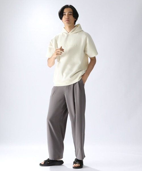 NUMERALS（ヌメラルズ）の「【UNISEX】[NUMERALS]スウェットSSパーカー（Tシャツ/カットソー・メンズ・グレー/ブラック/ホワイト/ブルー/その他8/ライトグリーン・LARGE/MEDIUM）」の22枚目の写真