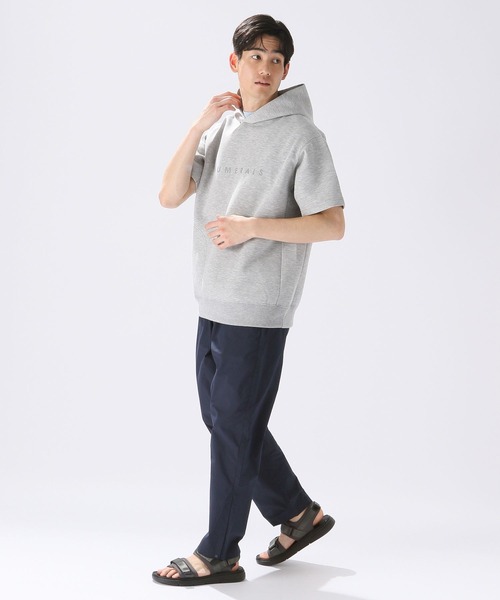 NUMERALS（ヌメラルズ）の「【UNISEX】[NUMERALS]スウェットSSパーカー（Tシャツ/カットソー・メンズ・グレー/ブラック/ホワイト/ブルー/その他8/ライトグリーン・LARGE/MEDIUM）」の12枚目の写真