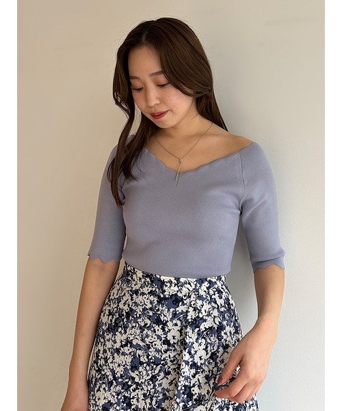 SNIDEL（スナイデル）の「ナローネックレス（ネックレス・レディース・ゴールド/シルバー・FREE）」の4枚目の写真