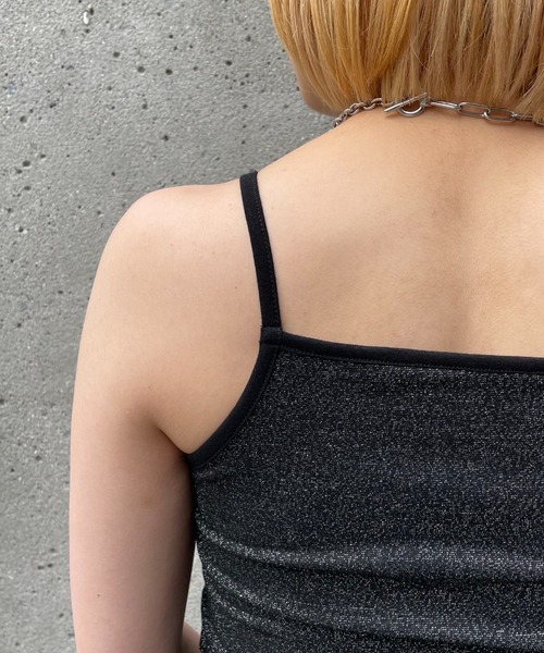 CIAOPANIC(チャオパニック)の「旧品番 非表示 ラメキャミソール(キャミソール・レディース・イエロー/オレンジ/ブラック/ホワイト/ブラウン/ピンク・FREE)」の9枚目の写真