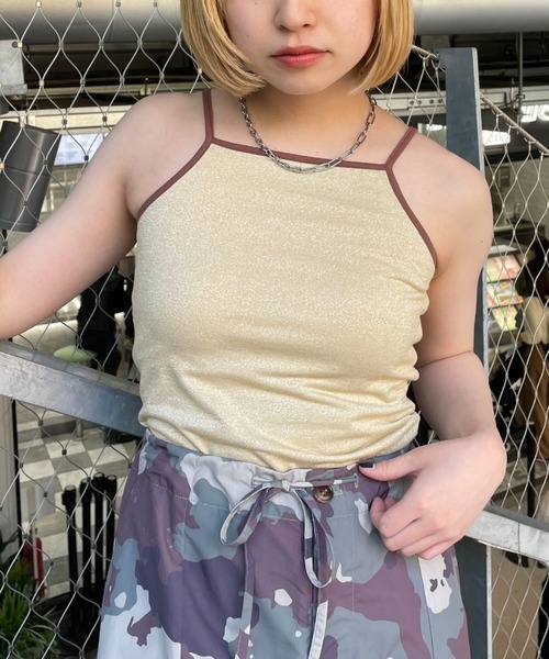 CIAOPANIC(チャオパニック)の「旧品番 非表示 ラメキャミソール(キャミソール・レディース・イエロー/オレンジ/ブラック/ホワイト/ブラウン/ピンク・FREE)」の20枚目の写真