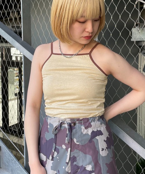 CIAOPANIC(チャオパニック)の「旧品番 非表示 ラメキャミソール(キャミソール・レディース・イエロー/オレンジ/ブラック/ホワイト/ブラウン/ピンク・FREE)」の19枚目の写真