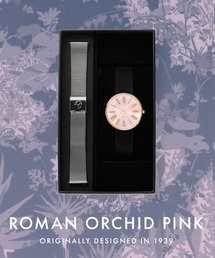 ARNE JACOBSEN | ARNE JACOBSEN/アルネヤコブセン 勝田里奈さんセレクト 2ストラップ付き数量限定特別ボックスセット ROMAN WATCH 34mm ORCHID PINK 53316-1601G&1608(アナログ腕時計)