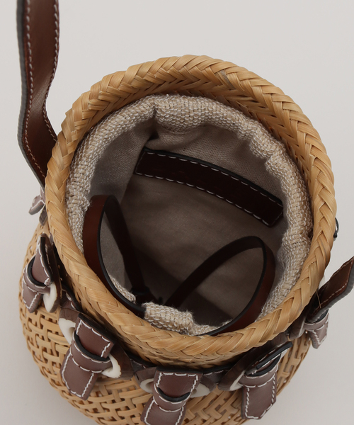 BALLEN BEAN NAPA BROWN バレン アクセサリーバッグ Shinzone - BALLEN BEAN NAPA BROWN バレン アクセサリーバッグ