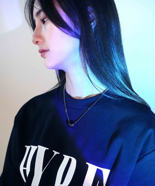 Figments（フィグメンツ）の「5連リングネックレス（ネックレス・レディース・ブラック/シルバー・FREE）」の8枚目の写真