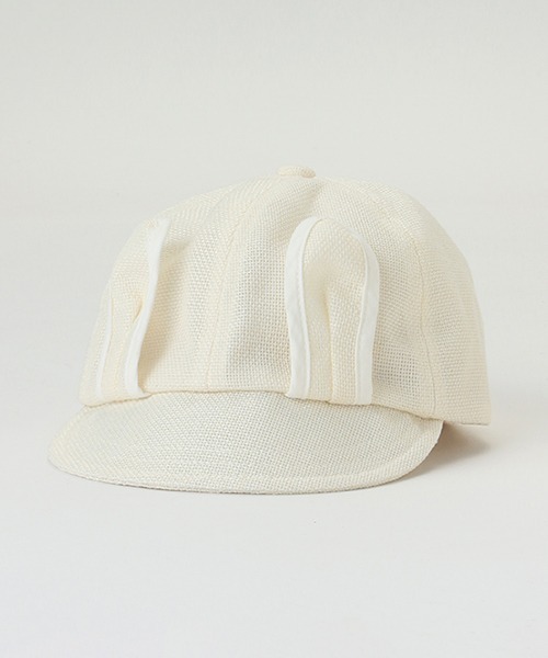 petit main（プティマイン）の「耳つきキャップ（キャップ・キッズ・アイボリー/ラベンダー/オフホワイト・52cm/54cm/50cm）」の2枚目の写真