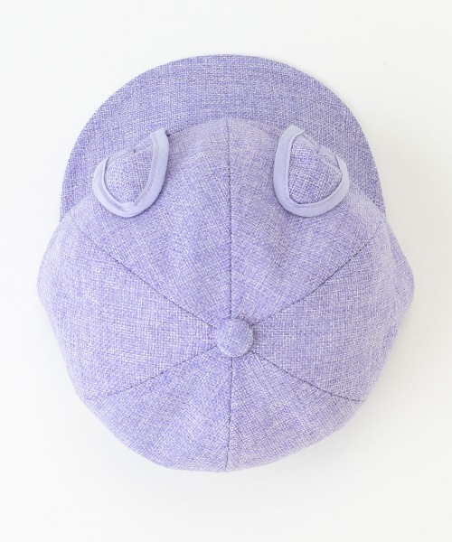 petit main（プティマイン）の「耳つきキャップ（キャップ・キッズ・アイボリー/ラベンダー/オフホワイト・52cm/54cm/50cm）」の9枚目の写真