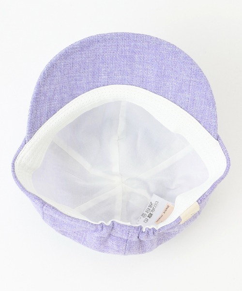petit main（プティマイン）の「耳つきキャップ（キャップ・キッズ・アイボリー/ラベンダー/オフホワイト・52cm/54cm/50cm）」の10枚目の写真