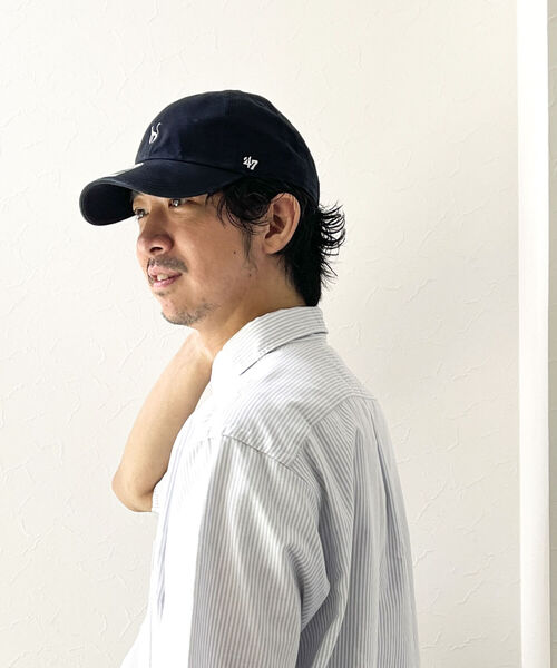 '47（フォーティーセブン）の「【47 Brand/フォーティーセブン】Si 別注 47 CLEAN UP CAP キャット（キャップ・メンズ・ブラック/ライトグレー・FREE）」の6枚目の写真