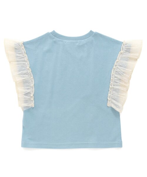 BREEZE（ブリーズ）の「チュールフリルTシャツ（Tシャツ/カットソー・キッズ・レッド/サックスブルー/チャコール・90/100/110/120/80/130/140）」の11枚目の写真