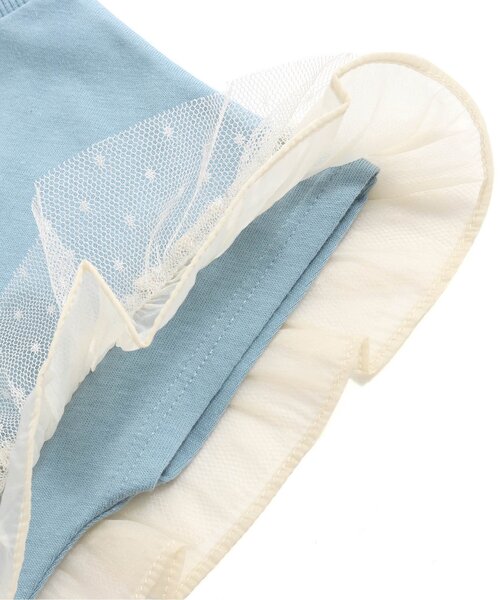 BREEZE（ブリーズ）の「チュールフリルTシャツ（Tシャツ/カットソー・キッズ・レッド/サックスブルー/チャコール・90/100/110/120/80/130/140）」の15枚目の写真