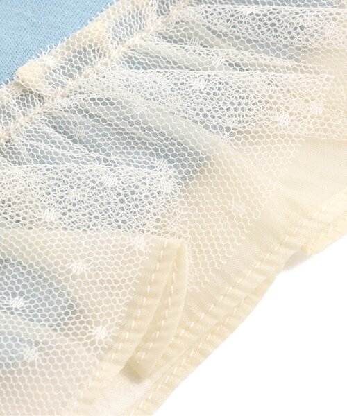 BREEZE（ブリーズ）の「チュールフリルTシャツ（Tシャツ/カットソー・キッズ・レッド/サックスブルー/チャコール・90/100/110/120/80/130/140）」の16枚目の写真