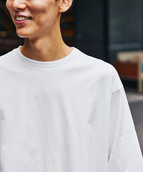 B.C STOCK(ベーセーストック)の「”吸水速乾”【FUN-TEC/ファンテック】ギザコットンオーバーサイズTシャツ(Tシャツ/カットソー・メンズ・ホワイト/ブラック/グレー/ブルー系その他・SMALL/MEDIUM/LARGE)」の12枚目の写真