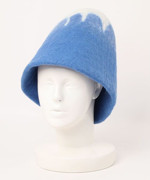 チャイハネ(チャイハネ)の「【チャイハネ】サウナフジフェルトハット(ハット・レディース・ブルー/オレンジ・FREE)」の2枚目の写真