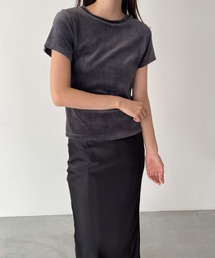 CANAL JEAN | RED CHOP WORKS(レッドチョップワークス) ベロア半袖Tシャツ(Tシャツ/カットソー)