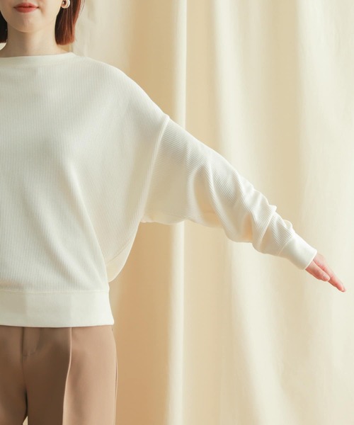 URBAN RESEARCH DOORS(アーバンリサーチドアーズ)の「タックフライスロングスリーブTシャツ(Tシャツ/カットソー・レディース・イエロー系その他/ブラック/グレー系その他/ナチュラル・MEDIUM)」の15枚目の写真